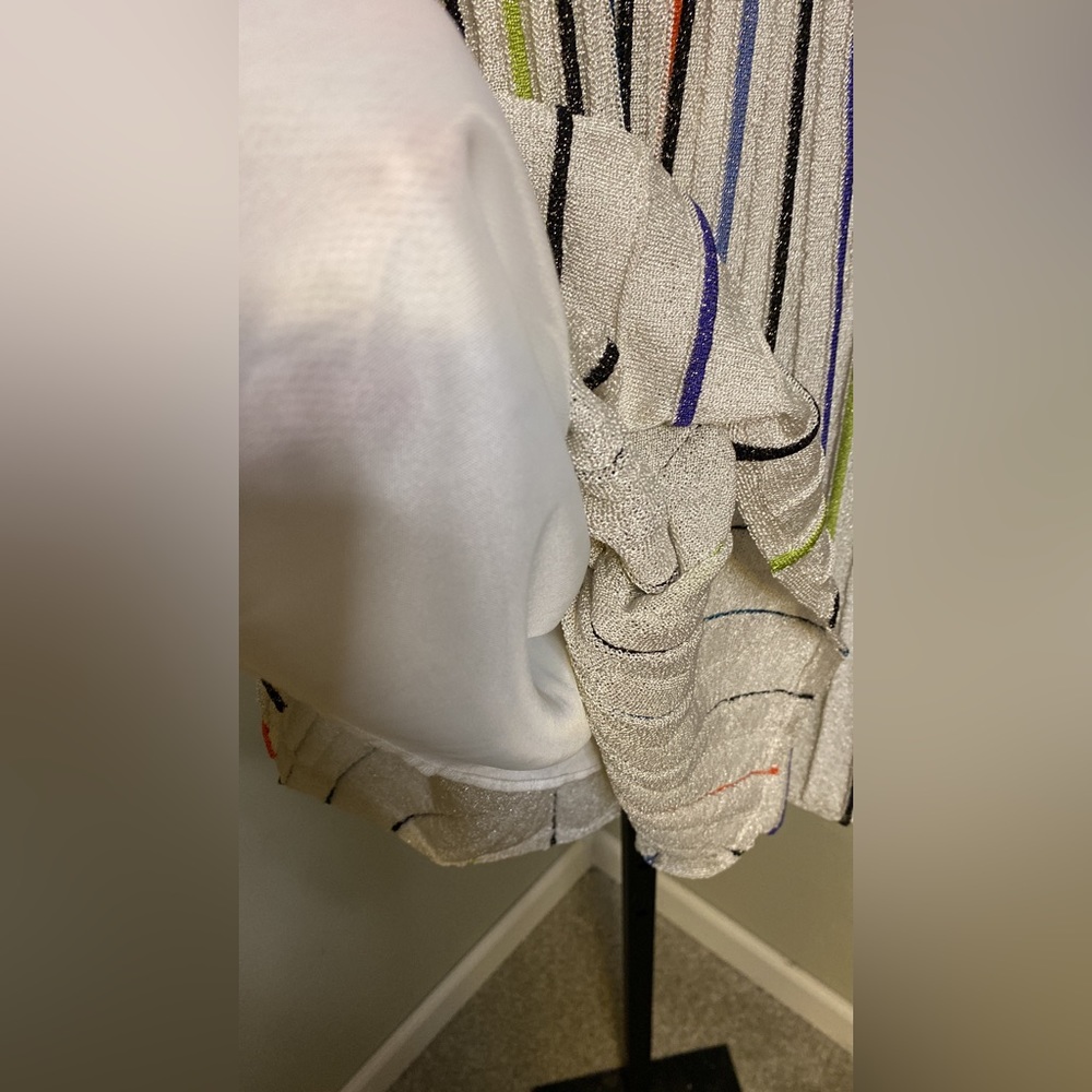 Missoni High Neck Metallic Neon Stripe Dress - Picture 9 of 10